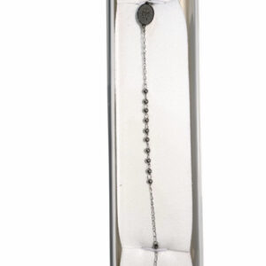 bracciale inox con medaglia miracolosa