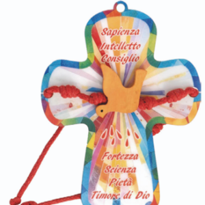 croce in cartoncino e bracciale