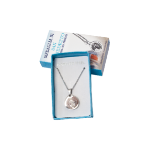 confezione con croce in acciaio inox s. benedetto